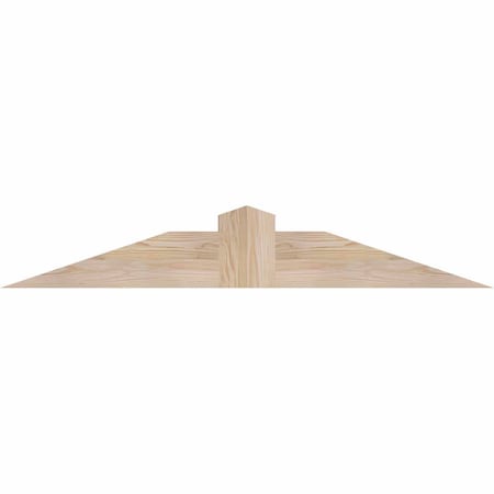 Ekena Millwork Portland Smooth Timber Gable Bracket, Douglas Fir, 48"W x 8"H x 5 1/2"D x 5 1/2"F, 4/12 Pitch GBW048X08X0606POR00SDF